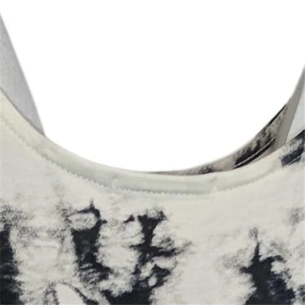 Matty M Womens Tank Dress (Black Tie Dye, Large) - Picture 4 of 4